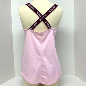 Nike JUST DO IT straps Tank Top Pink Sz XL EYC
